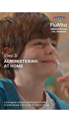 FluMist® (Influenza Vaccine Live, Intranasal) on Instagram: "Here’s how to give FluMist to yourself or someone else in your care. (Notice how there’s no needle in the video? 😉) A caregiver should administer FluMist to individuals 2 through 17 years of age. @flumist_risks"