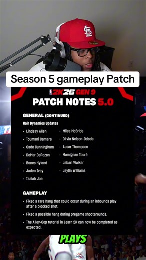 New season 5 gameplay patch update in nba 2k26 #nba2k26 #2kcommunity #nba2k #2k