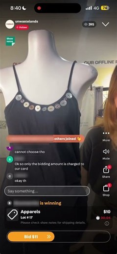 Carousell Live (Auction) - @unwastelands