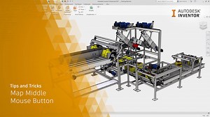 Do you work with multiple CAD systems which use different navigation controls? Autodesk Inventor 2022 now includes the ability to map the middle mouse button (and CTRL MMB & SHIFT MMB modifiers) to Pan, Orbit, or Zoom. To try this out, go to: Tools (Tab) > Options (Panel) > Application options (Button). In the Application options dialogue, go to the ‘Display’ tab and look toward the bottom of the dialog for the Middle Mouse button options. Pick from the dropdowns to map your navigation preferenc