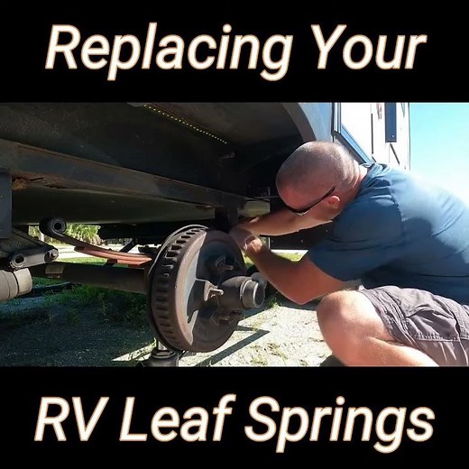 Replacing Your RV Leaf Springs #shorts #youtubeshorts #rv #diy #rvlife #fulltimerv #howto
