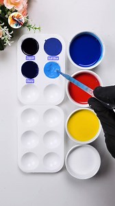 141K views · 1.1K reactions | Oddly Satisfying 12 new colors with Only 4 colors #colormixing #asmart #mixing #colors #shorts | Painting Concept | Facebook