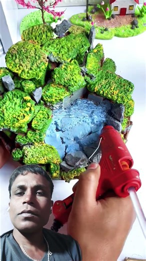 watetfall diy craft work #craft #youtubeshorts #trending