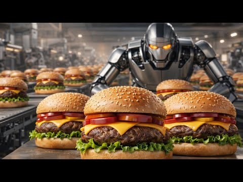 How America’s Favorite Hamburgers Are Made by Robots |HFY+Asmr