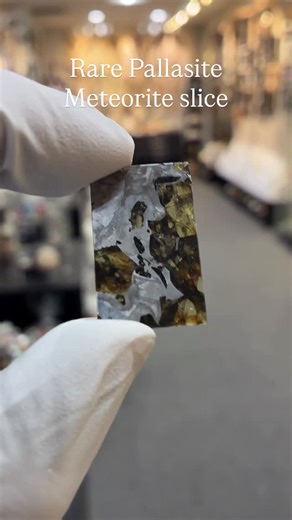 nātür showroom on Instagram: "Stunning Pallasite Meteorite slice, a rare stony iron class of meteorites that contain Olivine/Peridot within the iron matrix. Estimated to be 4 billion years old, these meteorites make up only 0.1 to 0.2% of all 50,000 meteorites found on earth. These meteorites can provide insights into the solar system’s formation. - #nature #space #meteorite #meteorites #pallasite #pallasitemeteorite #pallasites #olivine #peridot #astronomy #protoplanet"