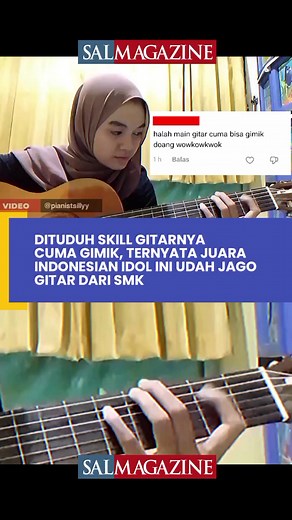 Skill Gitar Juara Indonesian Idol Salma Salsabil