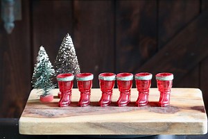 Rosbro Plastic Santa Boot Candy Containers, Vintage Christmas Decor, 6 Red Translucent Boots With Merry Christmas Label, Gift for Collector - Etsy