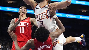 Rockets' Amen Thompson praises Dillon Brooks' impact, KD's scoring