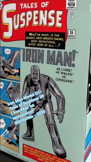 Iron Man Model 01 & Tales of Suspense 39 - Iron Man first appearance in the comics & Marvel Legends