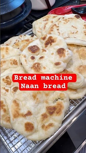 Bread machine naan bread so easy! #bread #breadmachine #naan #recipe