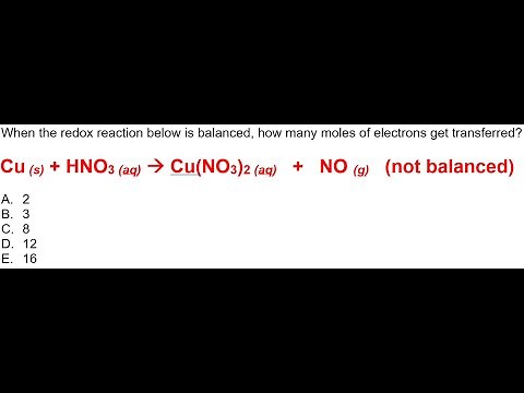 How many electrons are transferred in this redox reaction?