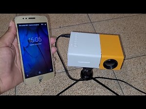 How to connect your cell phone to the YG300 mini portable projector