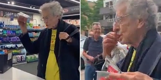 Piers Corbyn gets in bizarre cashless Aldi altercation - because they don't take cash