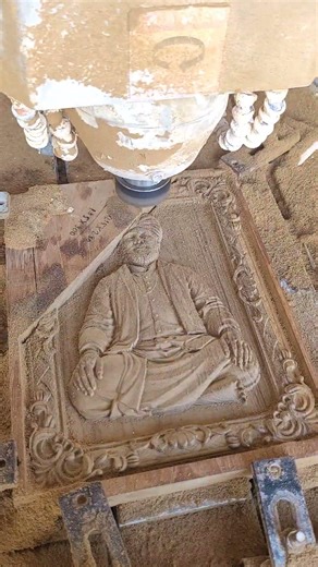 ganesh Nath ji 3d face in cnc mchine