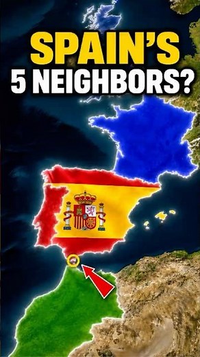 The most confusing border in Europe 🇪🇸🤔 #geography #gibraltar #facts
