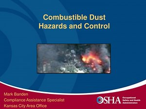 Combustible Dust Hazards and Control - SlideServe