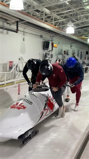 4 man ice house training #teamcanada #bobsleigh #olympics