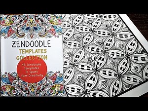 Practicing Zendoodle with a Zentangle Patterns Book | Relaxing Drawing Guide #zentangle #art
