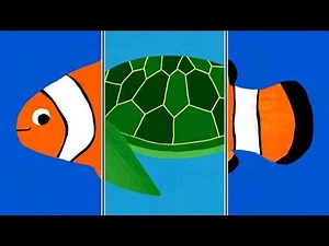 Animal Match Up - Animals, Fish and other Inhabitants of Seas and Oceans - Game Video for kids