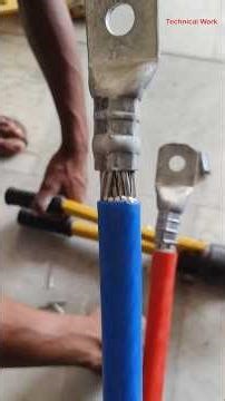 LT Lug 300 Mm Cable Clipping Work #electrician #reels #technician #Lineman #Lug #shorts
