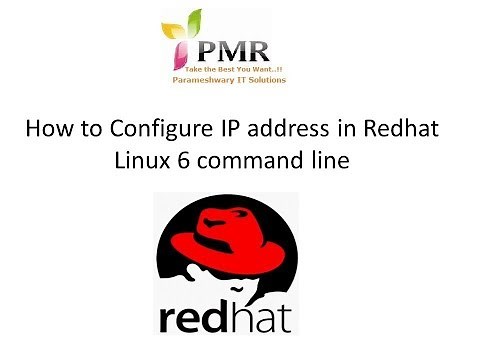 How to Configure IP address in Redhat Linux 6 Command line