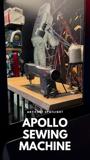 Why is there a sewing machine in the National Air and Space Museum? Curator Emily Margolis shares the history of this lesser-known Apollo artifact. | National Air and Space Museum, Smithsonian Institution