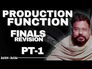Class 11 Microeconomics | Production Function | Final Revision for Exam | Commerce-PART-1