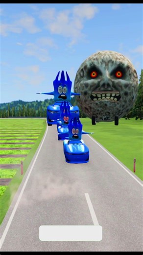 sky blue Mcqeen Box cars vs Hammer #beamngdrive #automobile