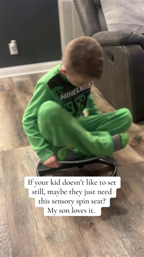 The coolest little chair for those who like to MOVE! #sensorychair #spinningsensorychair #spinningseat #kids #fyp