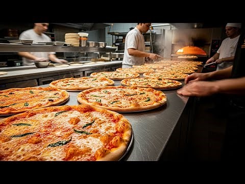 How a Pizza Restaurant Makes Dozens of Pizzas Per Hour (Full Kitchen Process)