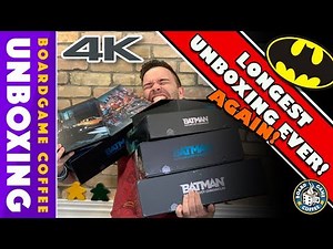Batman Gotham City Chronicles 4k Unboxing with Board Game Coffee