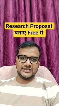 Research Proposal कैसे बनाए | How to make Research Proposal #shorts #phd #researchproposal #ugcnet