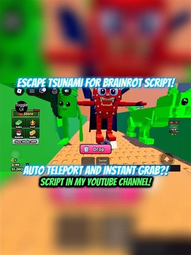 AUTO TELEPORT GAP IN ESCAPE TSUNAMI FOR BRAINROTS?!