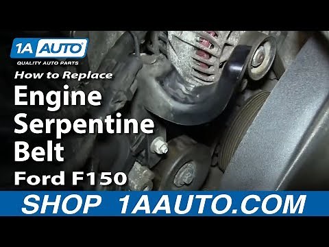 How To Replace Engine Serpentine Belt 4.6L/5.4L V8 04-08 Ford F-150