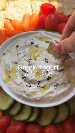Greek yogurt dill dip fresh, creamy, and ready in minutes