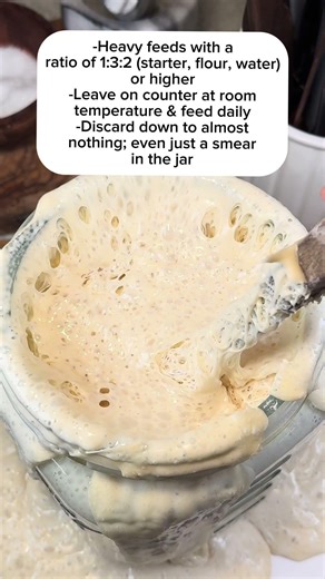 How to fix a sluggish sourdough starter #sourdoughstarter #asmr