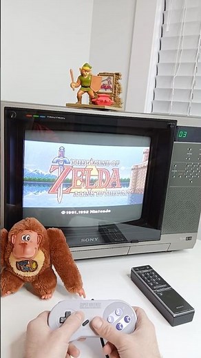 SNES Zelda A Link To The Past - CRT Sony Trinitron - #retrogaming #zelda #crt #gameplay #nintendo