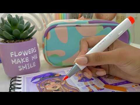 LIVE draw with me! \\\\ full sketchbook process