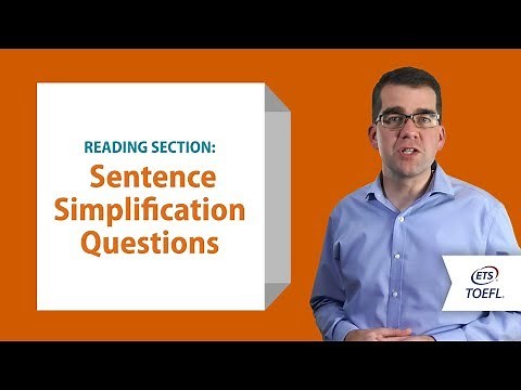 TOEFL iBT Reading Questions - Sentence Simplification │ Inside the TOEFL Test