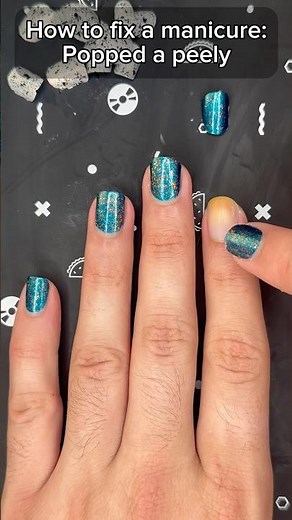 How To Fix A Manicure - Popped Peely Edition 😱
