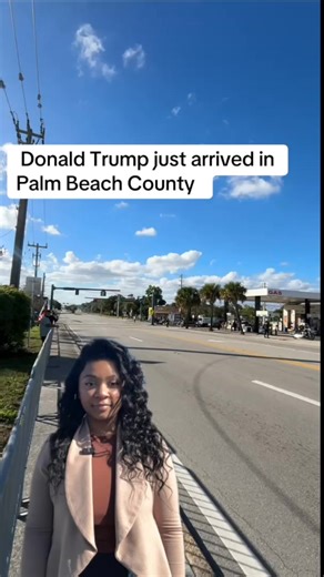 Donald Trump just arrived to Palm Beach County to attend the renaming part of Southern Blvd. as 'President Donald J. Trump Boulevard' by Diamond Walker | The Palm Beach Post