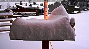 Watch the snow pile up at Grand Targhee last night into this afternoon! #idwx #wywx | US National Weather Service Pocatello Idaho