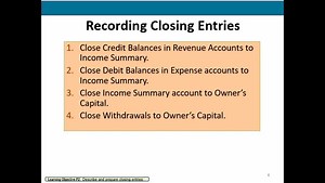 Completing the Accounting Cycle - Recording Closing Entries (#2)