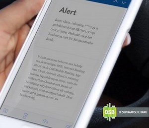 📲 | Stel je #DSB alerts in via Internet Banking en ontvang elk type transactie op je mobiel. Welke zou jij instellen? A. Storting salaris; B. Pintransacties; C. Automatische afschrijvingen. 👉🏼 | #DSBMaaktHetJeMakkelijk: https://www.dsb.sr/nl-nl/banking-plus/dsb-mobile-banking-app | De Surinaamsche Bank