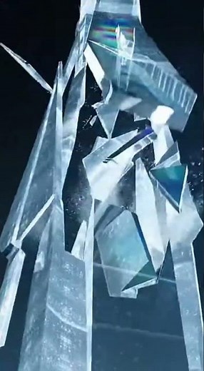 Giant Crystal Collapse – Ultra Extreme Satisfying Glass Shatter ASMR