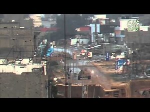 T-55 tank being destroyed