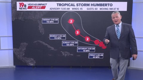 Complex hurricane setup developing in the Atlantic