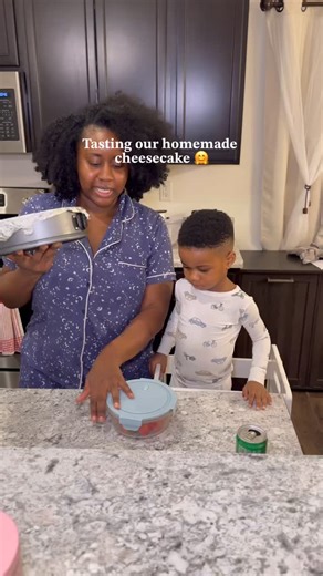 Maryssa Rae 💛 | We made cheesecake from scratch so let’s taste it 😋😋 #family #baking #motherhood | Instagram