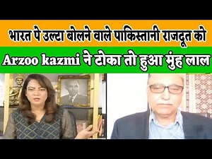 Arzoo kazmi Shows Mirror to Pakistani Ambassador Abdul Basit who was talking bad about India