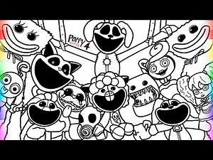 POPPY PLAYTIME Chapter 4 Coloring Pages New / How to Color All Main Bosses / NCS MUSIC